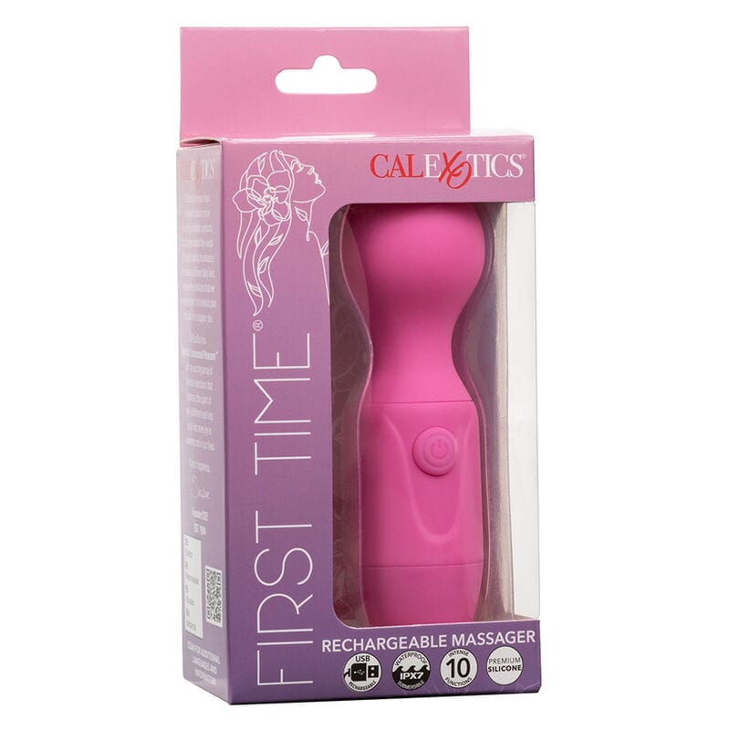 Vibrator First Time Wiederaufladbarer 10 Vibrationen Rosa 50 x 4,5 cm