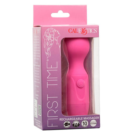 Vibrator First Time Wiederaufladbarer 10 Vibrationen Rosa 50 x 4,5 cm