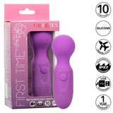 Vibrator First Time Wiederaufladbares Massagerät 10 Vibrationen Lila 50 x 4,5 cm