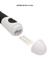 Vibrator GC gerippt Schwarz 12,2 x 3,7 cm – Ansicht 7