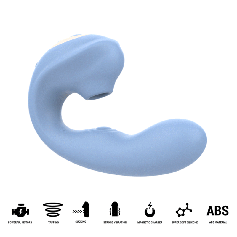 Vibrator Gina für Klitoris multifunktional Blau – Ansicht 7