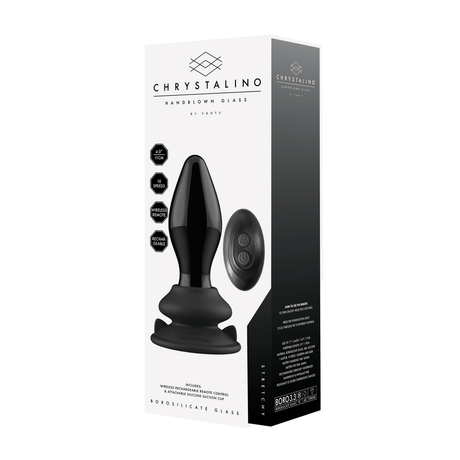 Vibrator Stretchy Glas mit Saugfuß Schwarz 9,5 x Ø 4,1 cm – Ansicht 4