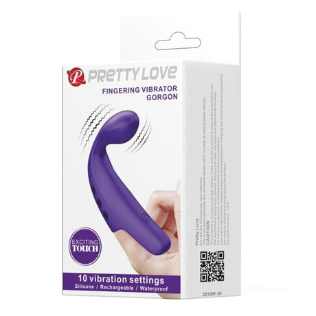 Vibrator Gorgon Purple Wiederaufladbarer Fingervibrator Blau