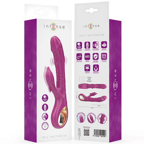 Vibrator Halle Multifunktionsvibrator mit Delfin-Stimulierender Zunge Lila