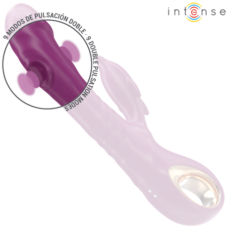 Vibrator Halle Multifunktionsvibrator mit Delfin-Stimulierender Zunge Lila