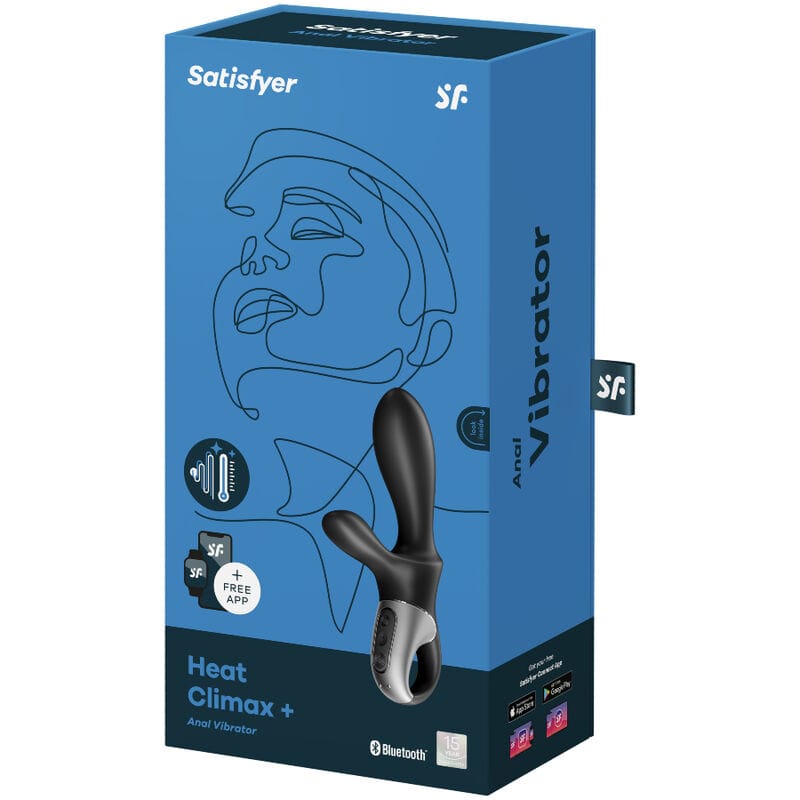 Vibrator Heat Climax+ Anal App Schwarz – Ansicht 4