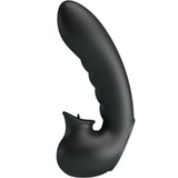 Vibrator Hobgoblin Vibrierendes Fingerhülle 12 Vibrationen + Klitoris-Stimulator Schwarz