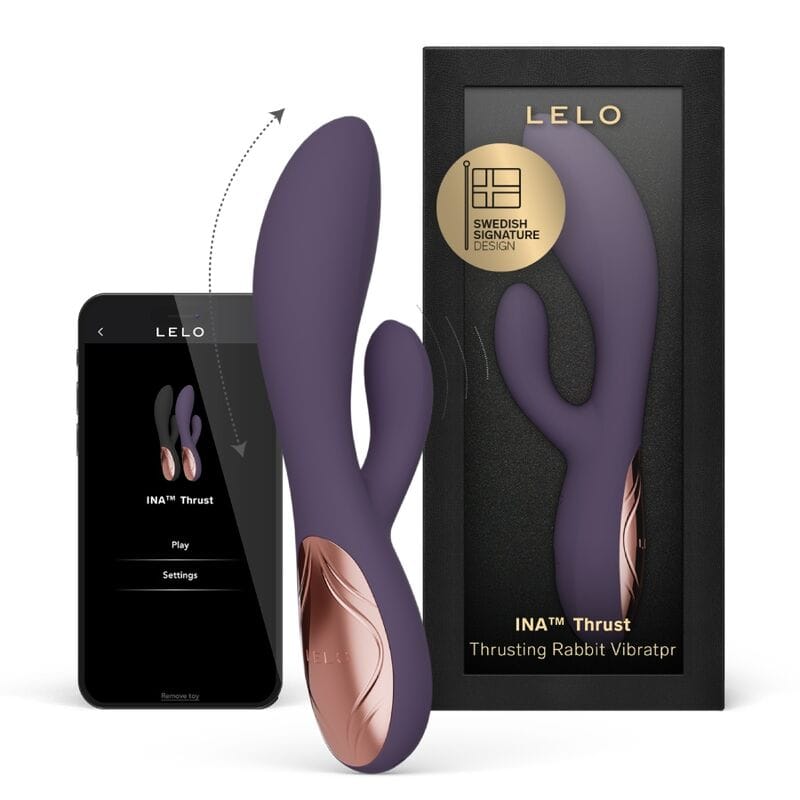 Vibrator Ina Thrust Rabbit mit Stoßfunktion Lila – Ansicht 2