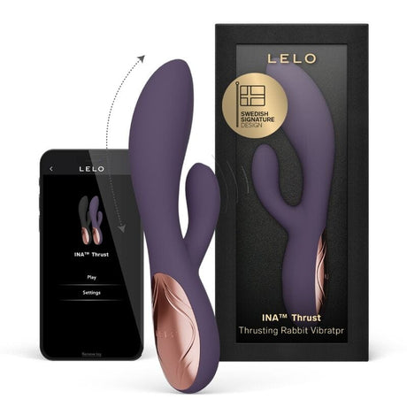 Vibrator Ina Thrust Rabbit mit Stoßfunktion Lila