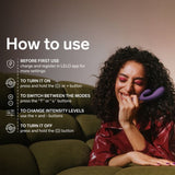 Vibrator Ina Thrust Rabbit mit Stoßfunktion Lila – Ansicht 7