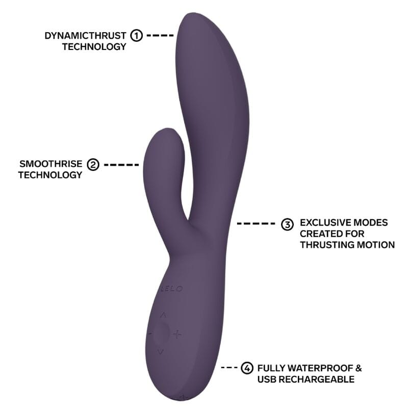 Vibrator Ina Thrust Rabbit mit Stoßfunktion Lila – Ansicht 6