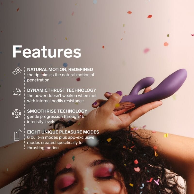 Vibrator Ina Thrust Rabbit mit Stoßfunktion Lila – Ansicht 8