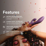 Vibrator Ina Thrust Rabbit mit Stoßfunktion Lila – Ansicht 8