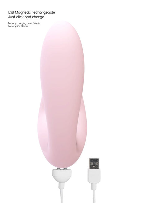 Vibrator Irresistible Desirable biegbar mit Druckwellen Pink 12,5 x 3,5 cm – Ansicht 6