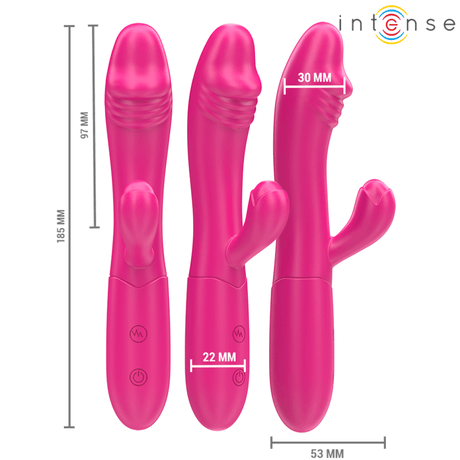 Vibrator Ivy Flexibler 10 Vibrationen mit Stimulierender Zunge Rosa
