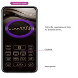 Vibrator Jayleen mit App-Fernbedienung Lila