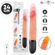 Vibrator Jean Up&Down aus Silikon mit Wärmefunktion 24 cm Ø 3,8 cm