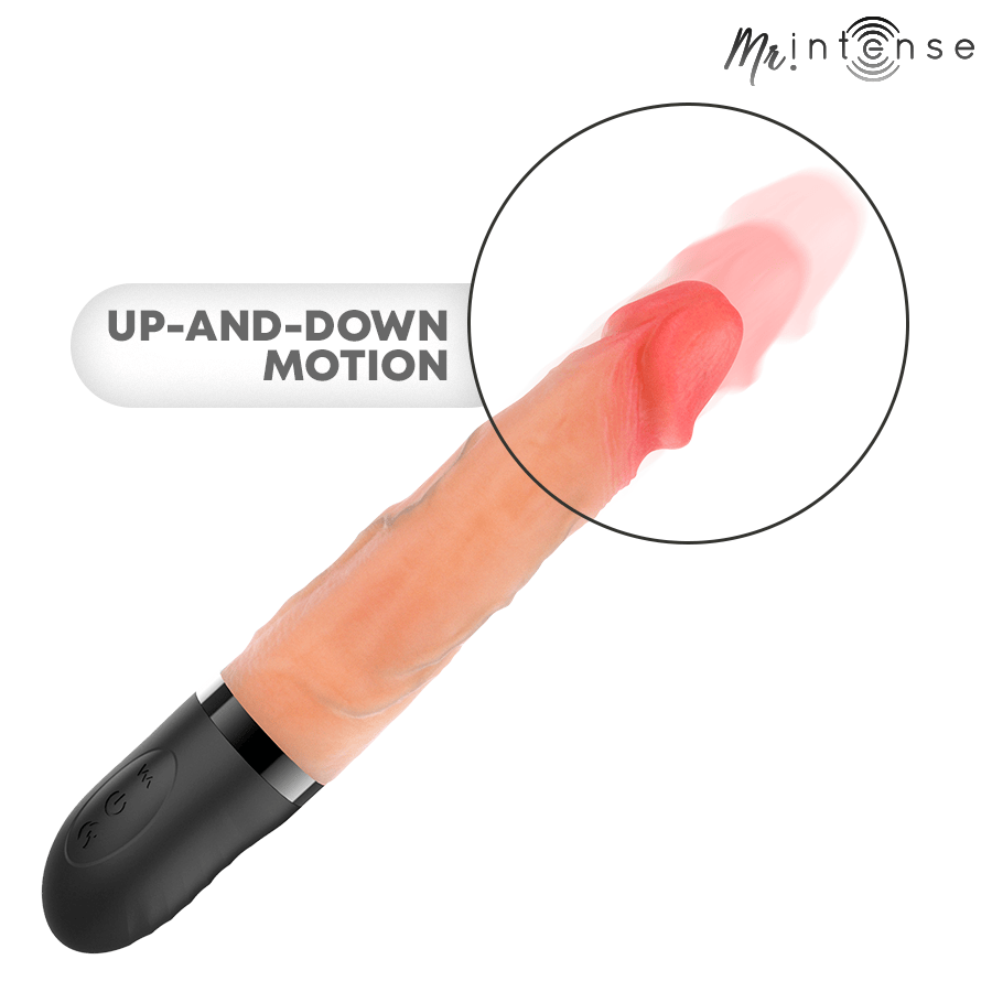 Vibrator Jean Up&Down aus Silikon mit Wärmefunktion 24 cm Ø 3,8 cm – Ansicht 6