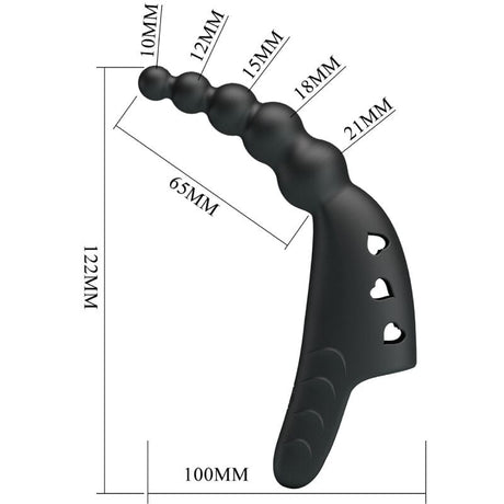 Vibrator Jordin Fingervibrator 10 Vibrationen Schwarz