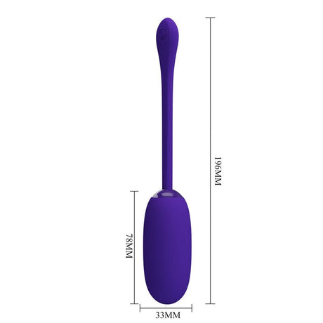 Vibrator Julius Wasserdichtes Wiederaufladbares Vibrierendes Ei Lila