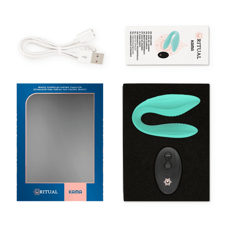 Vibrator Kama Fernbedienung für Paare Aqua