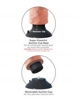 Vibrator King Cock Nude 20,3 cm – Ansicht 6