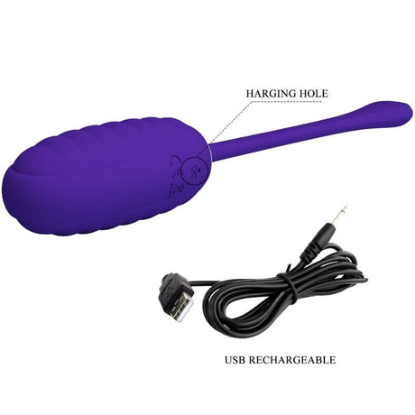 Vibrator Kirk Wiederaufladbares Vibrationsei Lila