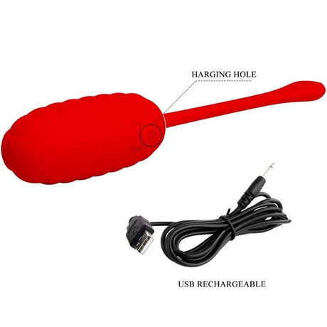 Vibrator Kirk Wiederaufladbares Vibrationsei Rot