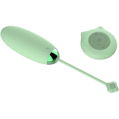 Vibrator Kitty Fun Egg Fernbedienung 10 Vibrationen Grün
