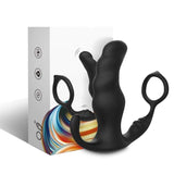 Vibrator Knight Anal Prostata & Ring Fernbedienung Schwarz