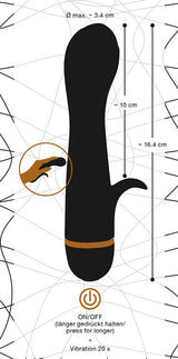 Vibrator Knospe 16,4 x 3,4 cm