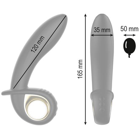 Vibrator Leistungsstarker Aufblasbarer Anal/Vaginal- mit Fernbedienung