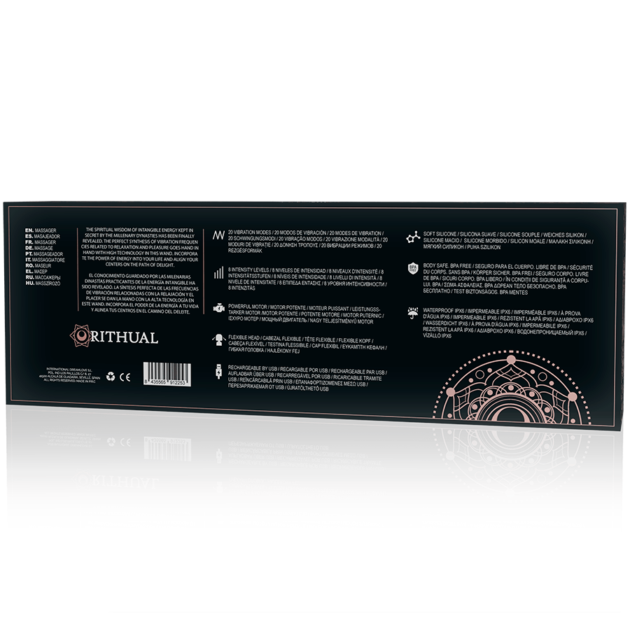 Vibrator Leistungsstarker wiederaufladbarer Akasha Wand 2.0 Schwarz – Ansicht 6