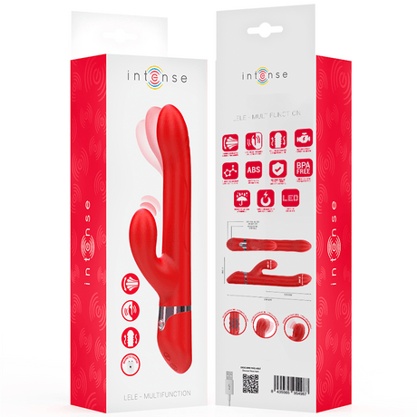 Vibrator Lele Multifunktionsvibrator Rotierend & Oszillation & Stimulation Rot