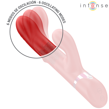 Vibrator Lele Multifunktionsvibrator Rotierend & Oszillation & Stimulation Rot