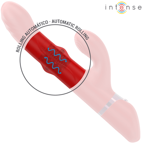 Vibrator Lele Multifunktionsvibrator Rotierend & Oszillation & Stimulation Rot