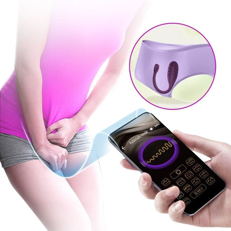 Vibrator Leviathan App-Gesteuerter Lila