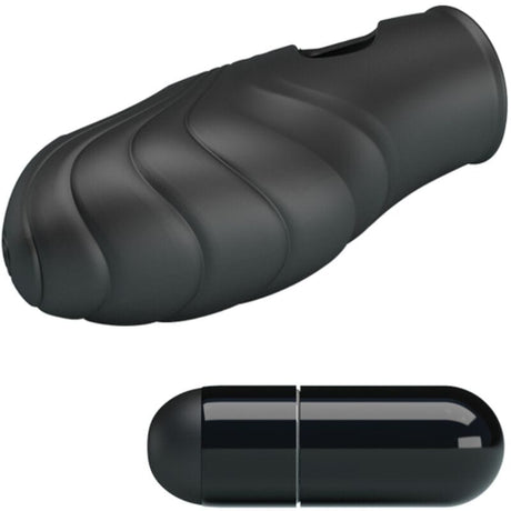 Vibrator Lich Silikon-Fingervibrator Schwarz