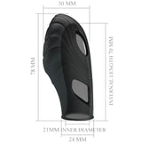 Vibrator Lich Silikon-Fingervibrator Schwarz