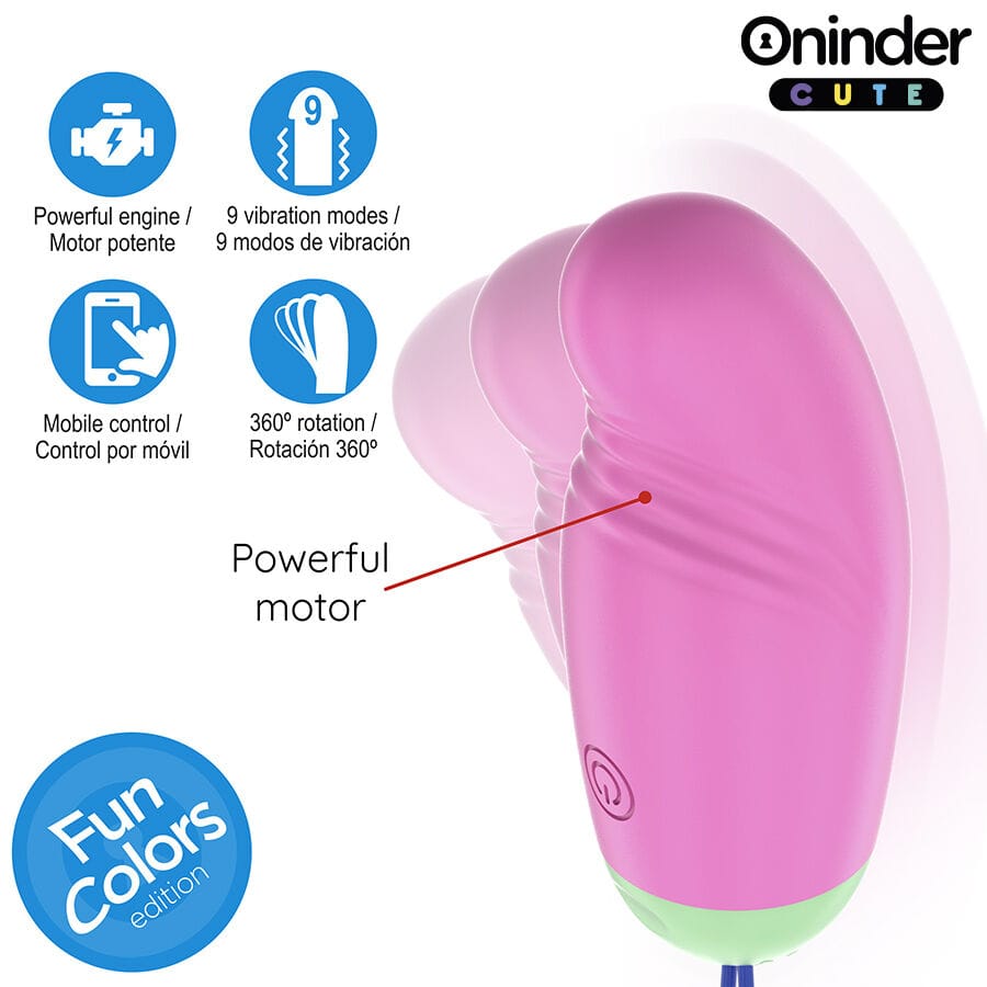 Vibrator Liebe und Vergnügen: 360° Vibrierendes und Rotierendes Silikon-Ei Kostenlose