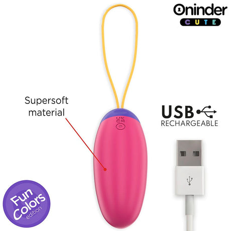 Vibrator Liebe Vergnügen VibrWave-Kopfen mit Silikon-Ei Kostenlose Globale App Türkis 4,3 cm