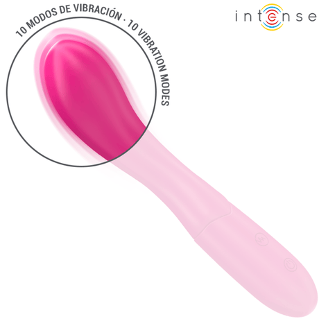 Vibrator Lisette Flexibel 10 Vibrationen Rosa 19 cm