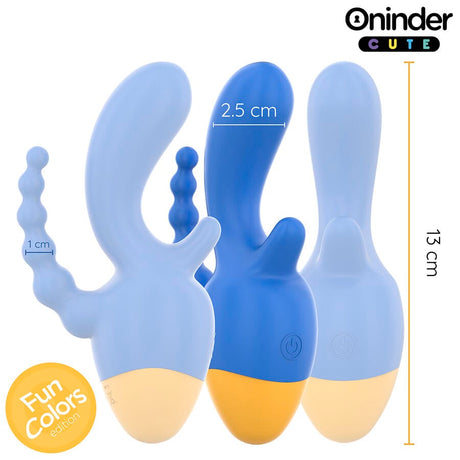 Vibrator Love 3 Some Dreifachvibrator Kostenlose Weltweite App 13 x 2,5 cm
