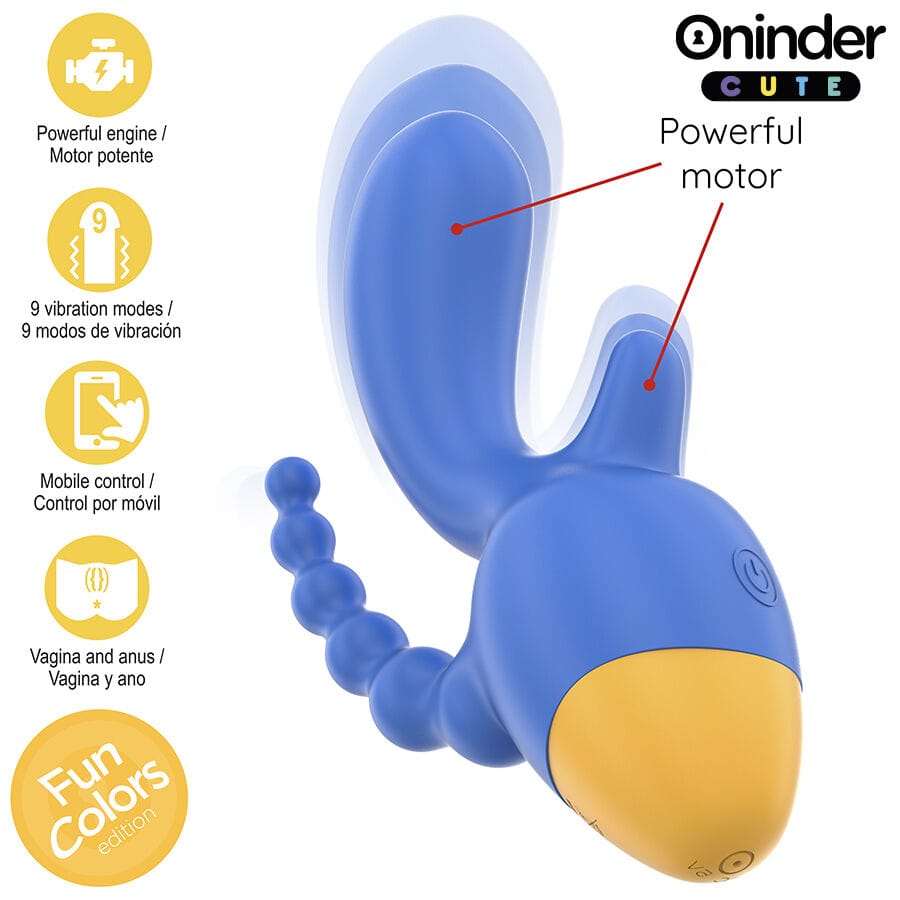 Vibrator Love 3 Some Dreifachvibrator Kostenlose Weltweite App 13 x 2,5 cm