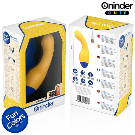 Vibrator Love Buddy Master g-Spot Kostenlose Weltweite App Gelb 3 x 3 cm