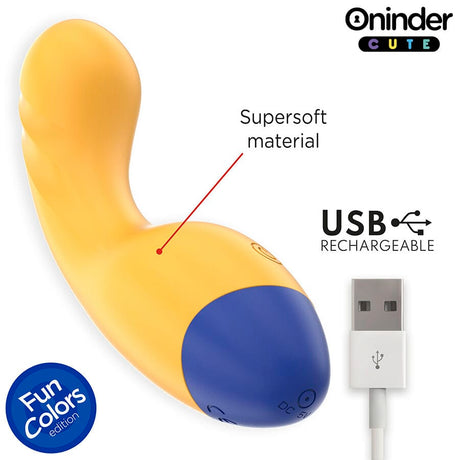 Vibrator Love Buddy Master g-Spot Kostenlose Weltweite App Gelb 3 x 3 cm