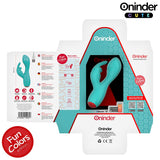 Vibrator Love Bunny g-Spot Klitoralvibrator Kostenlose Weltweite App Türkis 12,5 x 3 cm