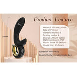 Vibrator Lulu Rabbit mit Stoßfunktion Schwarz – Ansicht 4