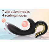 Vibrator Lulu Rabbit mit Stoßfunktion Schwarz – Ansicht 3