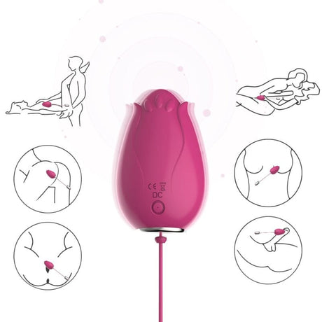 Vibrator Mandala Eivibrator g-Spot Fernbedienung Fuchsia
